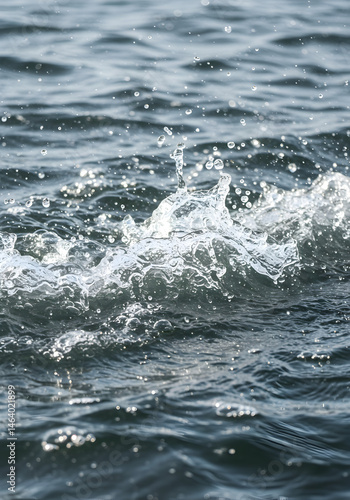 Wallpaper Mural Photo Of Sparkling Water Wave With Blue And White Colors On Ocean Surface Torontodigital.ca