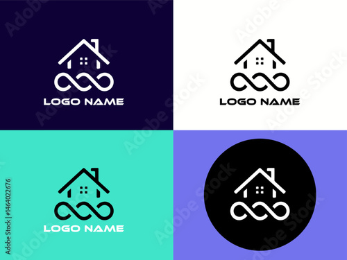 Real Estate Logo with Infinity Symbol