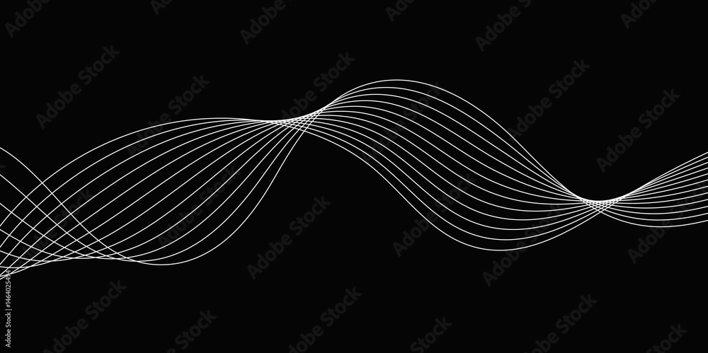Abstract Black background with a glowing abstract waves. Abstract wave element for design. Digital frequency track equalizer, Futuristic background design. Long exposure, Light painting photography. Abstract Black background with a glowing abstract waves. Abstract wave element for design. Digital frequency track equalizer, Futuristic background design. Long exposure, Light painting photography.
