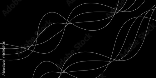Abstract Black background with a glowing abstract waves. Abstract wave element for design. Digital frequency track equalizer, Futuristic background design. Long exposure, Light painting photography.
