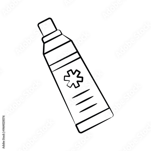 Download our simple yet handy hand drawn icon of ointment tube