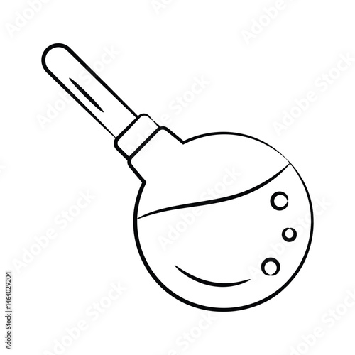 Here is a customizable hand drawn icon of enema medical test tool