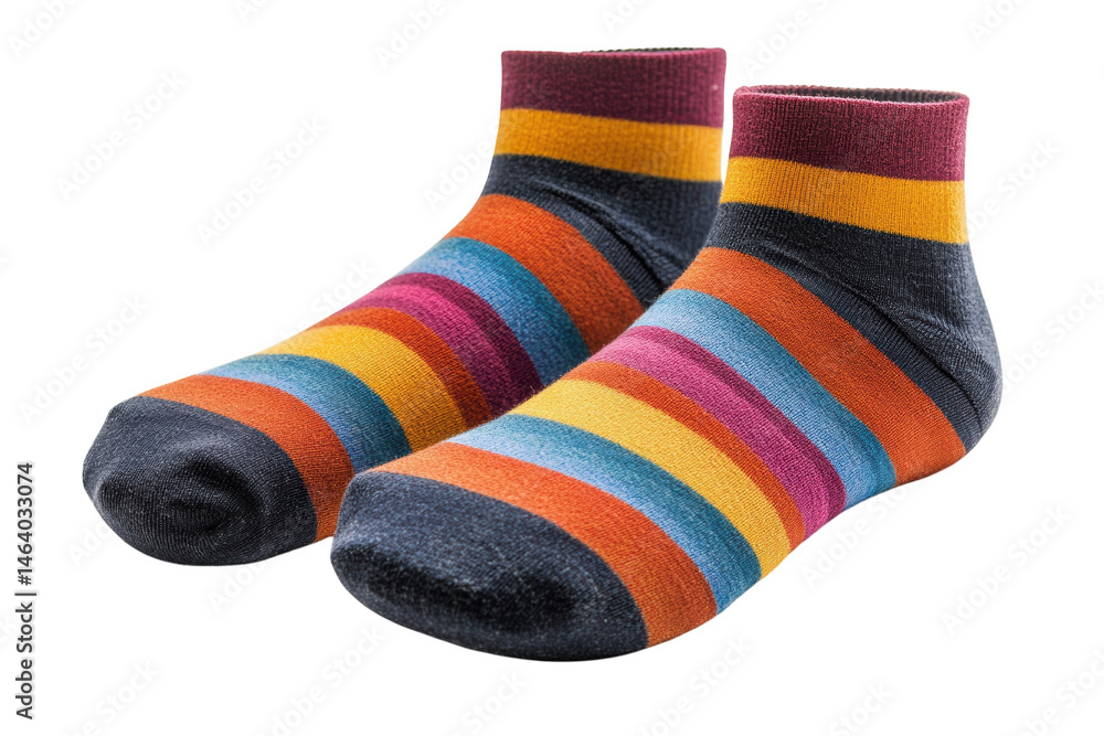 Striped socks on black ground Striped socks on black ground