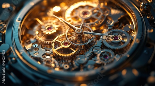 Wallpaper Mural Detailed Watch Movement Macro Torontodigital.ca