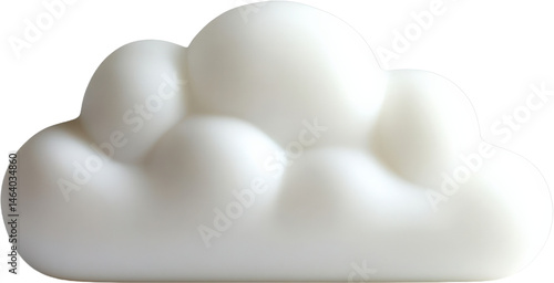 Simple White Cloud Shaped Object
