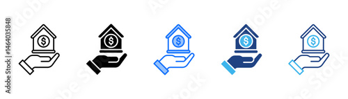 Expenses Icon Set With Multiple Style Collection 