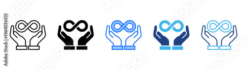 All Inclusive Icon Set With Multiple Style Collection 