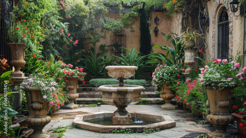 Fototapeta Naklejka Na Ścianę i Meble -  fountain in the park
