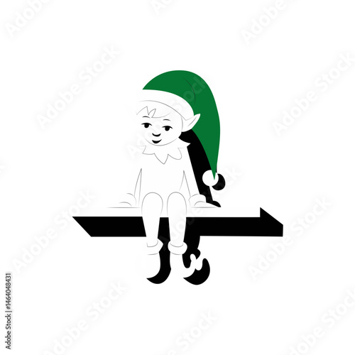 Christmas Elf Sitting Shelf Design