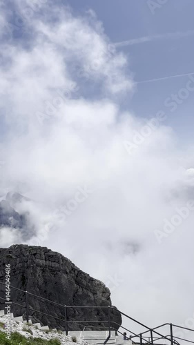 Wallpaper Mural  fog and clouds surrounding Säntis mountain Torontodigital.ca