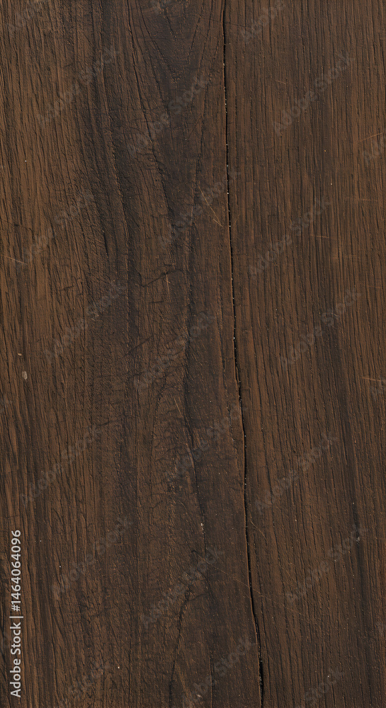 Naklejka premium Realistic Photo of a Detailed Vertical Wooden Texture with Dark Brown Surface