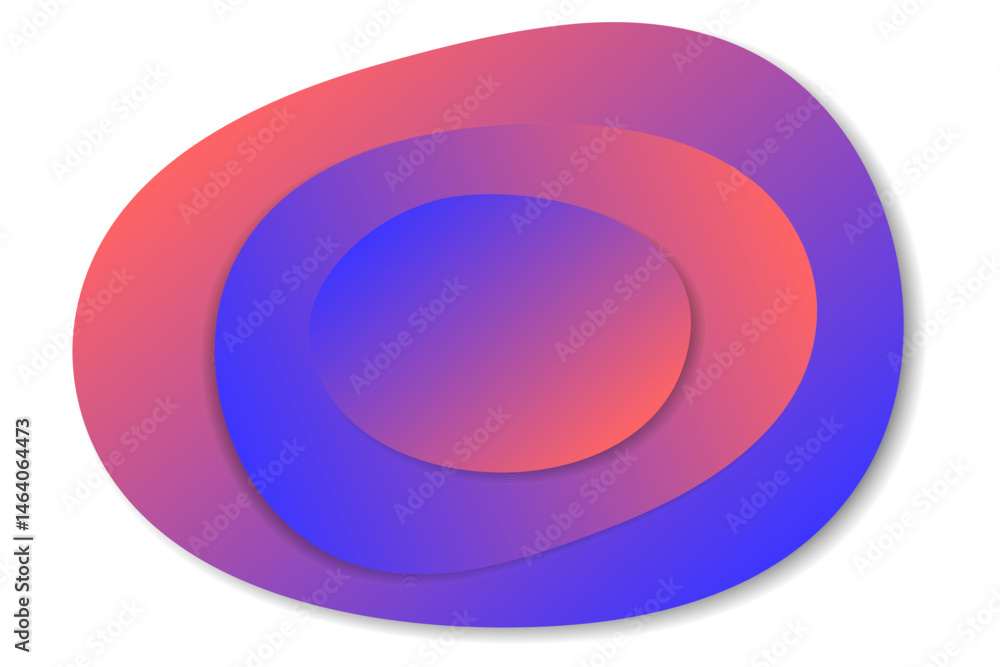 Vibrant Abstract Round Shape on White Background. Abstract Business Banner. Technology Wallpaper. Illustration. Futuristic Vibrant Abstract Round Shape on White Background. Abstract Business Banner. Technology Wallpaper. Illustration. Futuristic
