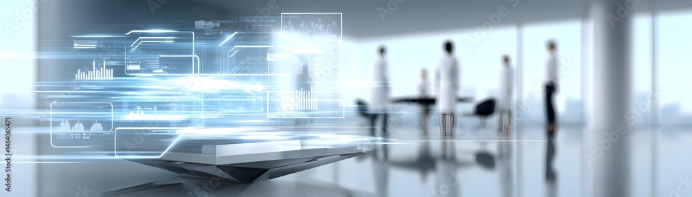 In a neon-lit cyberpunk office, blurred professionals work in an open space with digital financial data overlays, highlighting a forward-thinking corporate finance strategy. In a neon-lit cyberpunk office, blurred professionals work in an open space with digital financial data overlays, highlighting a forward-thinking corporate finance strategy.