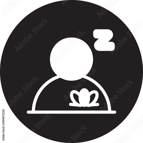 sleep glyph icon