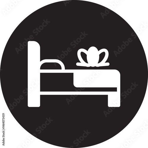 bed glyph icon