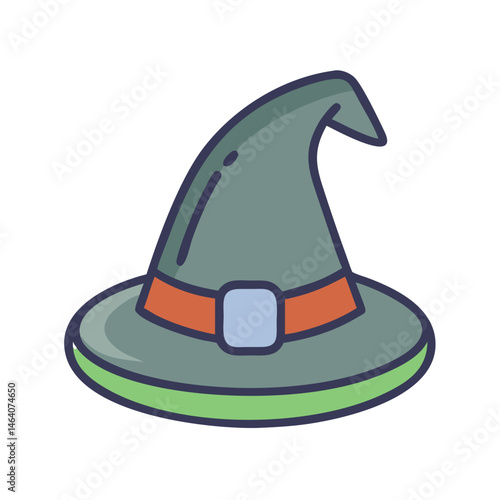 Witch Hat Halloween Costume Icon Design