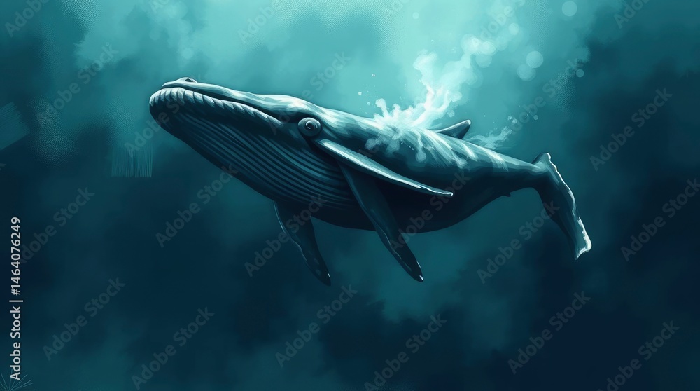 Naklejka premium A blurred hotel bedroom features soft lighting, a plush bed, and ambient warmth in a luxury space