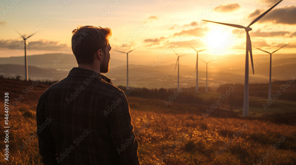 Fototapeta premium The successful implementation of renewable energy solutions requires forward-thinking planning and design.