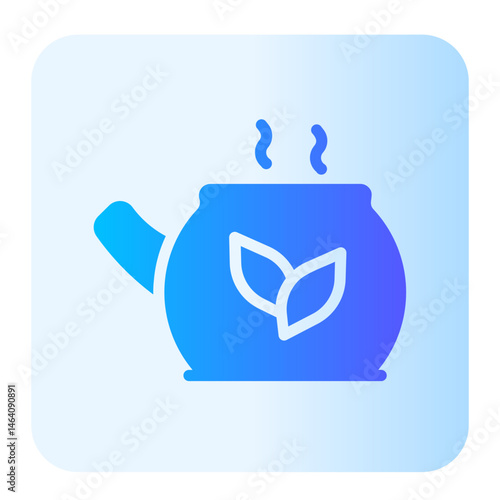 herbal tea gradient icon