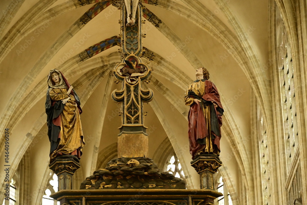 Lovanio - Leuven, interno della Collegiata di San Pietro, Brabante - Belgio