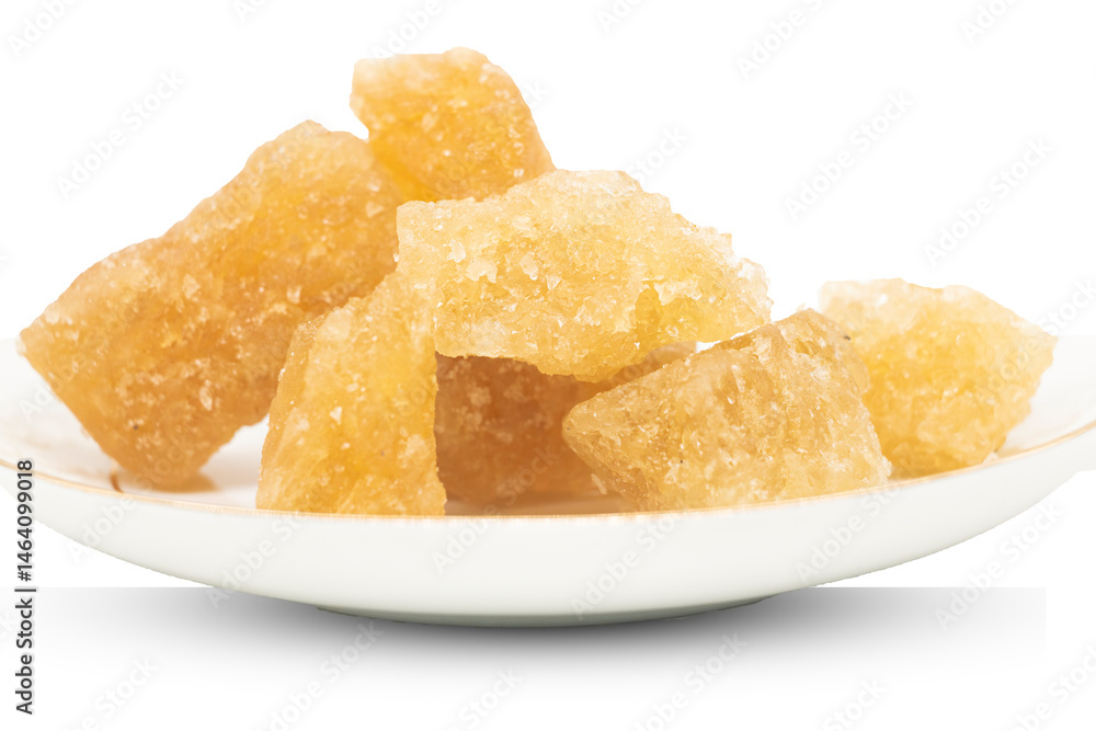Brown sugar isolated on transparent background..png