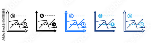 Volatility Icon Set With Multiple Style Collection 