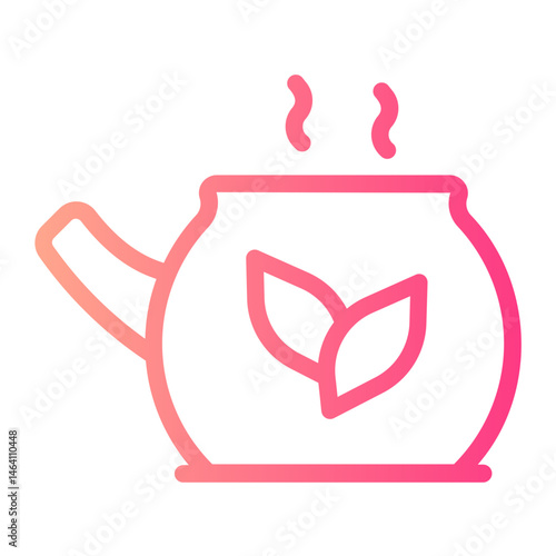 herbal tea gradient icon