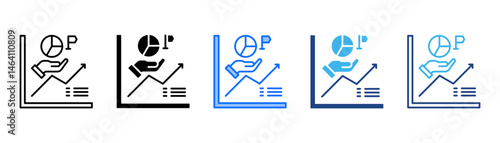Segmentation Icon Set With Multiple Style Collection 