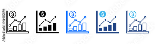 Analytic Icon Set With Multiple Style Collection 