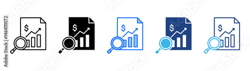 Disclosure Icon Set With Multiple Style Collection 