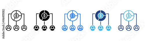 Shareholders Icon Set With Multiple Style Collection 