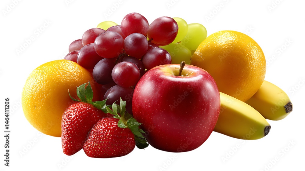 Fresh Fruit Bowl Apples Bananas Oranges Grapes Strawberries Fresh Fruit Bowl Apples Bananas Oranges Grapes Strawberries