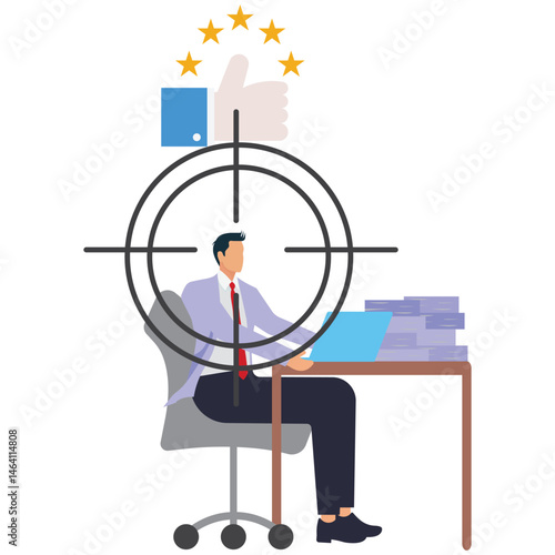 Human resources finding the right candidate for job vacancy concept