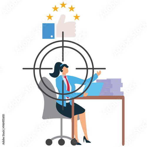 Human resources finding the right candidate for job vacancy concept