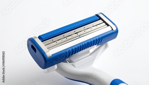 safety razor on white background