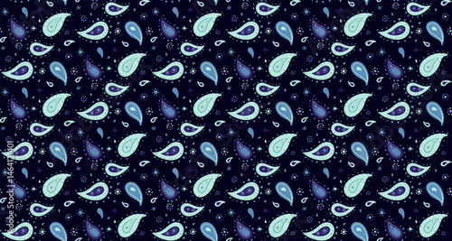 Vibrant paisley and old-fashioned ornate. Curtain costume at persian feminine. Background artwork as vector artistic.