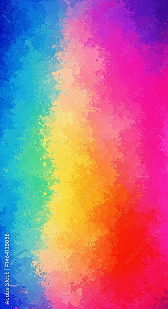 Vibrant Rainbow Colored Abstract Background with Pixelated Texture