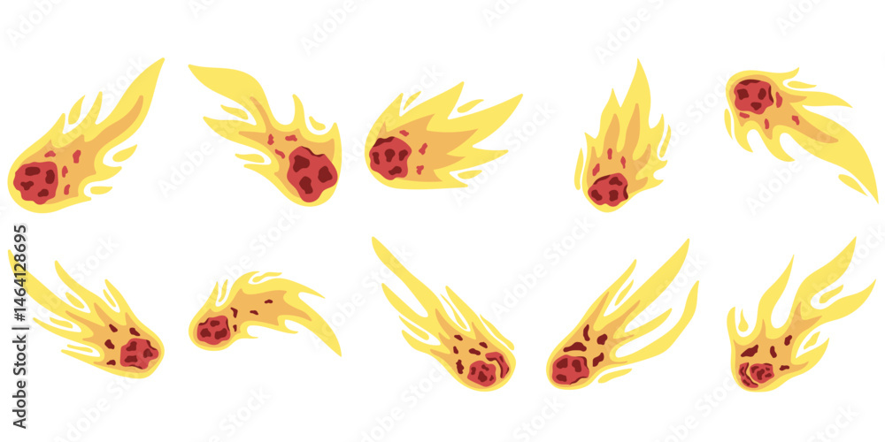 Falling Asteroid Element Falling Asteroid Element