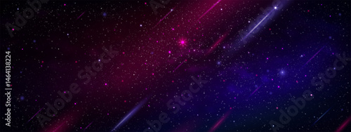 Night sky starry outer space in deep universe background Colorful dark blue sky galaxy space,cloud with Nebula,Stars in Winter,High definition Stardust field Banner for Christmas ,New Year Background