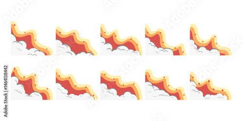 Groovy Retro Corner Frame