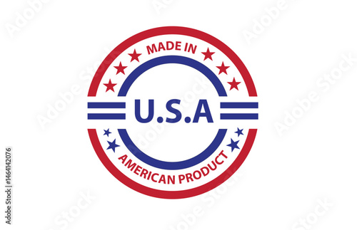 made in usa. made in usa logo. american product badge symbol. made in united states of america stamp png and vector illustration on transparent background