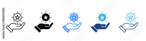 Branding Icon Set With Multiple Style Collection 