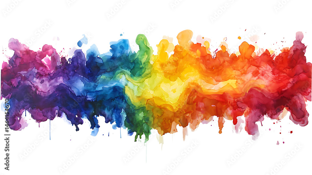 Fototapeta premium A bold and vibrant rainbow background