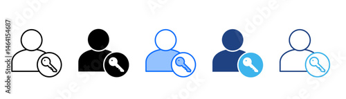 Owner Icon Set With Multiple Style Collection 