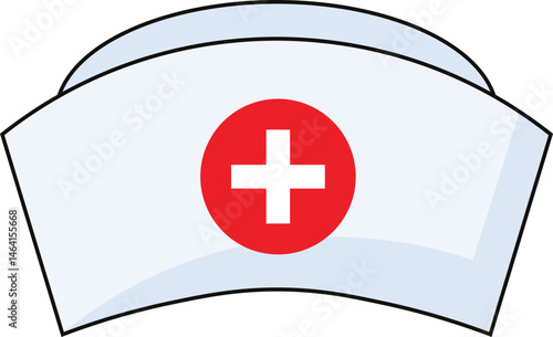 Nurse Hat with Red Cross
