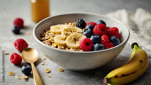 Trending Oats with Fresh Fruit – Healthy Breakfast Photography