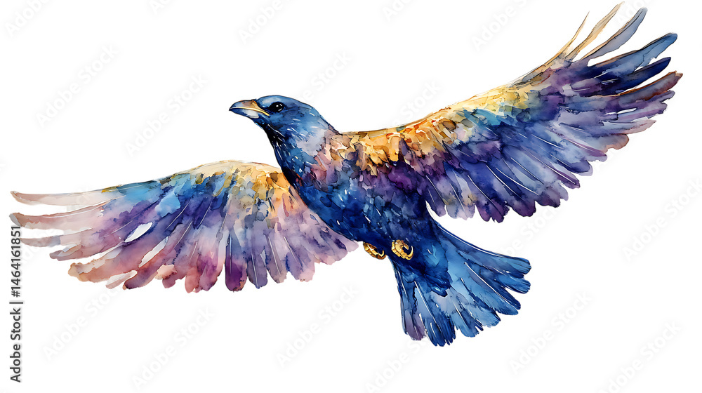 Fototapeta premium blue bird flying