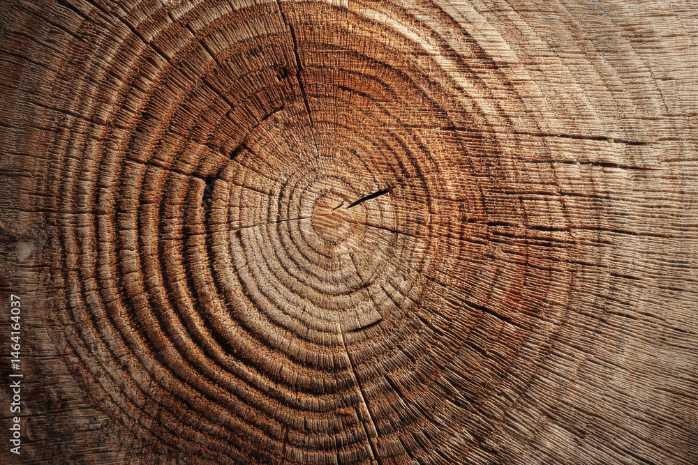 Close up of rustic wood texture revealing age of tree growth rings Close up of rustic wood texture revealing age of tree growth rings