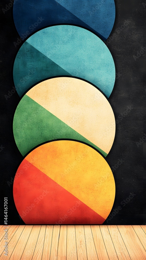 Overlapping Pastel Circles Abstract Graphic Design Overlapping Pastel Circles Abstract Graphic Design