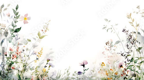 spring flowers vector illustration